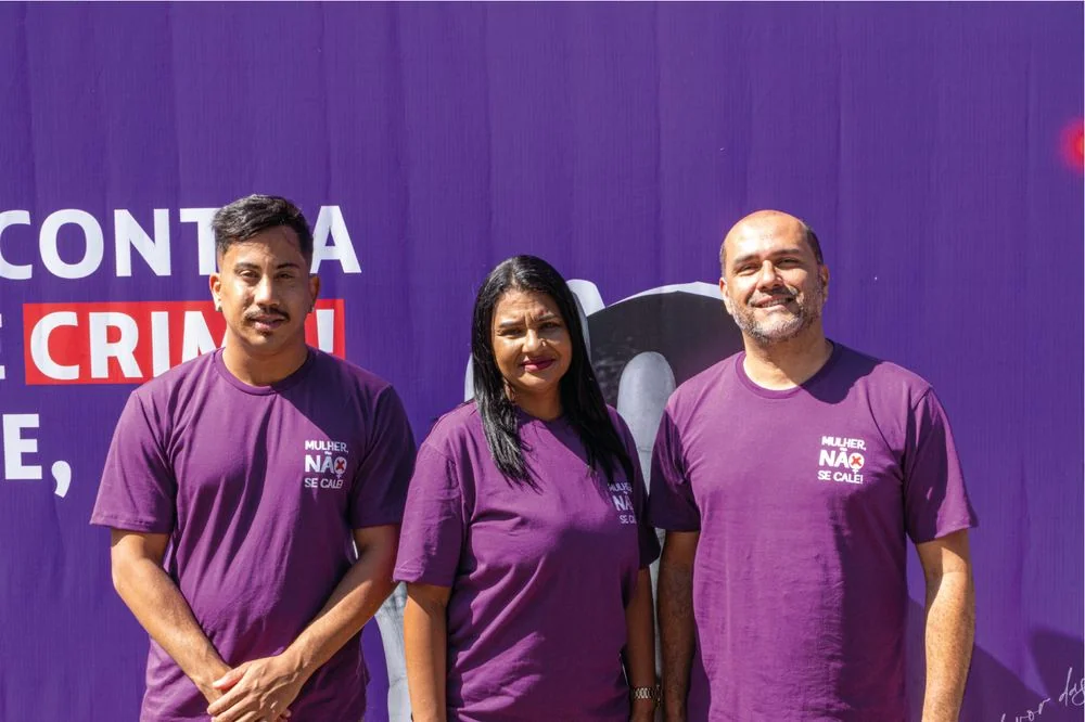 Ação da campanha Mulher, Não Se Cale! — foto 1