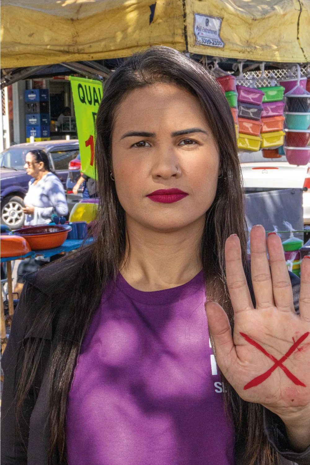 Ação da campanha Mulher, Não Se Cale! — foto 3