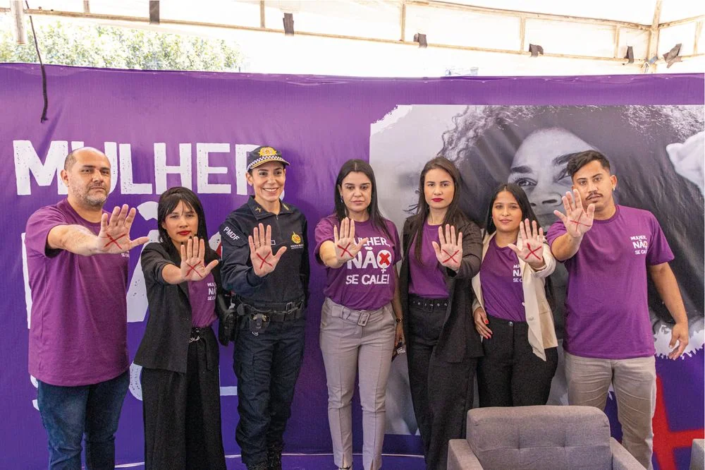 Ação da campanha Mulher, Não Se Cale! — foto 6