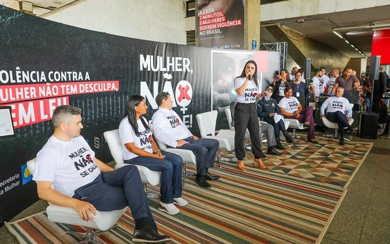 Lançamento da campanha na Rodoviária do Plano Piloto